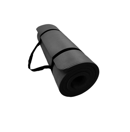 Kiditos Black Yoga Mat with Carrying Strap