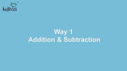 Kiditos Super Sensory Fidget Math Game, Red & Blue Matching Toy