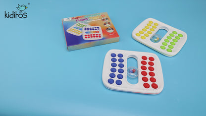 Kiditos Super Sensory Fidget Math Game, Red & Blue Matching Toy